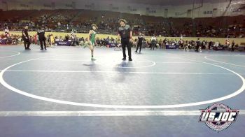 67 lbs Consi Of 8 #1 - Brewer Brooks, Blanchard Wrestling Club vs Easton Whisler, Mulvane Jr. Wrestling Club