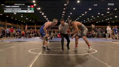 197 lbs Rd Of 16 - Rune Lawrence, West Virginia vs Karson Tompkins, Air Force