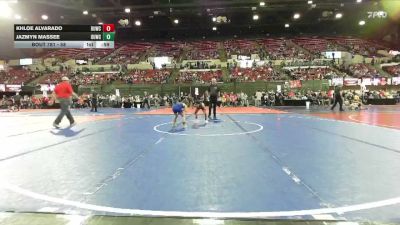 58 lbs Cons. Round 2 - Jazmyn Massee, Elkhorn Wrestling vs Khloe Alvarado, Kalispell Wrestling Club