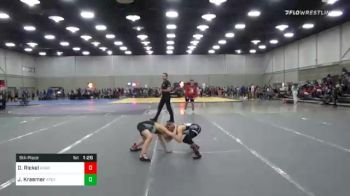 58 lbs 5th Place - Declan Rickel, Team Aggression vs Jaxon Kraemer, Apex Grappling Academy