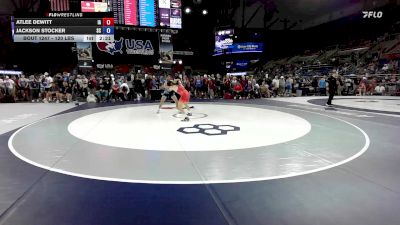 120 lbs Cons. Sub-rd Of 64 - Atlee DeWitt, IA vs Jackson Stocker, SC