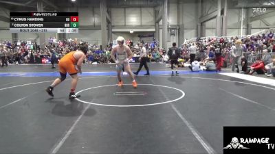 215 lbs Quarterfinal - Cyrus Harding, Ogden`s Outlaws vs Colton Stover, Norton