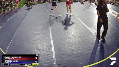 125 lbs Placement Matches (16 Team) - Cassidy Lung, Hawaii vs Isabella Mirelez, Oklafornia