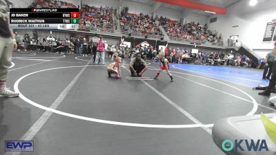 43 lbs 3rd Place - JD Baker, Hilldale Youth Wrestling Club vs Rodrick Waitkus, Team Tulsa Wrestling Club