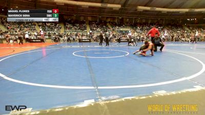 61 lbs Consi Of 8 #1 - Miguel Flores, Perrysburg vs Maverick Sena, TNWC