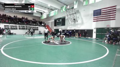 120 lbs Cons. Round 1 - Joshua Avila, Notre Dame vs Jonnathan Mendivil, Carter