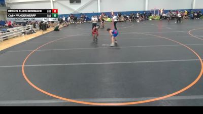 106 lbs Cons. Round 5 - Cash Vanderwerff, BAM TC vs Dennis Allen-Wormack, Unattached