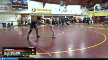 197 lbs Cons. Round 2 - Isaiah Hernandez, Vanguard University (Calif.) vs John White, Southern Oregon University (Ore.)