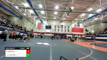 144 lbs Cons. Round 3 - Justin Andrade, Kankakee vs Brandon Adolfino, Wilmington