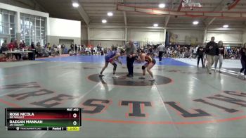 130 lbs Champ. Round 2 - Raegan Mannah, Jay County vs Rose Nicola, Big Walnut