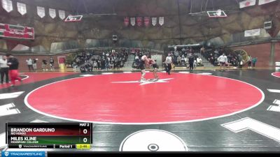 197 lbs Champ. Round 1 - Brandon Garduno, Rio Hondo vs Miles Kline, Moorpark College