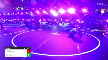 106 lbs Quarterfinal - Edward Cook, Unattached vs Joziah Anaya, Bad Cat Wrestling Club