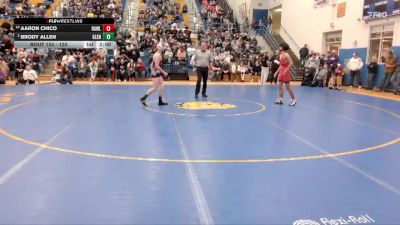 120 lbs Quarterfinal - Aaron Chico, Rawlins vs Brody Allen, Glenrock