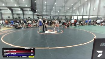 132 lbs Champ. Round 2 - Aidan Larson, OR vs Joseph Mason, WA