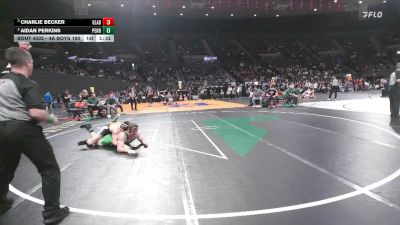 4A Boys 190 lbs Semifinal - Charlie Becker, Gladstone Boys vs Aidan Perkins, Pendleton Boys