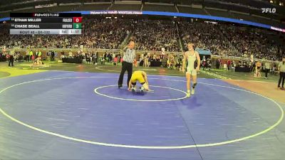 D1-132 lbs Champ. Round 1 - Ethan Miller, Fraser HS vs Chase Beall, Oxford HS