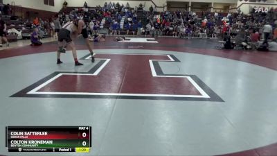 JV-9 lbs Semifinal - Colin Satterlee, Cedar Falls vs Colton Kroneman, Benton Community