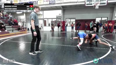 105 lbs Rr Rnd 2 - Madden Votaw, Huskey Wrestling Club vs BRAYDEN GIBBS, KIPP TULSA