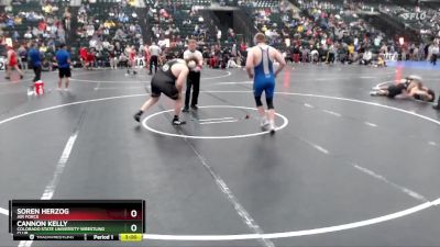 285 lbs Cons. Round 2 - Cannon Kelly, Colorado State University Wrestling Club vs Soren Herzog, Air Force