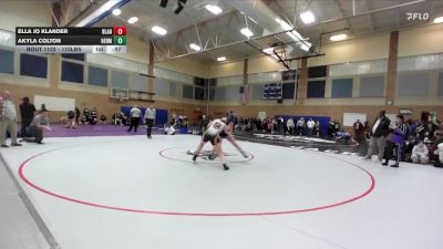 170lbs Cons. Round 4 - Ella Jo Klander, Blaine (Girls) vs Akyla Colton, Hermiston (Girls)