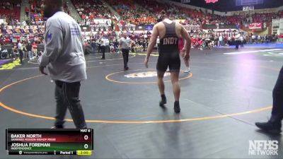 4A 285 lbs Champ. Round 1 - Baker North, Shawnee Mission-Bishop Miege vs Joshua Foreman, Independence