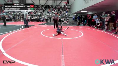 52 lbs Quarterfinal - Maverick Lee-degraffenreid, Eufaula Ironheads Wrestling Club vs Gerami President, Victory Youth Wrestling