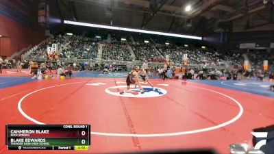 4A-132 lbs Cons. Round 1 - Cammeron Blake, Rock Springs vs Blake Edwards, Thunder Basin High School