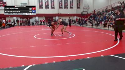 145 lbs 3rd Place Match - Jocelyn Velasco, Eastern Oregon University vs Veil Foreman, Eastern Oregon University