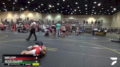 130 lbs Round 1 (6 Team) - Gage Lyons, Lowell WC vs Bryson Galloway, Aggression Legionaries