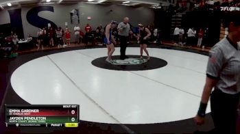 140 lbs. Cons. Round 2 - Emma Gardner, St. Charles West vs Jayden Pendleton, North County (Bonne Terre)