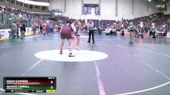 285 lbs Champ. Round 1 - Aidan Summers, Odessa Montour-Watkins Glen Sr HS vs Seamus Carroll, Horseheads Sr HS