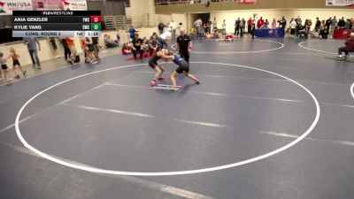 14U GIRLS - 120 lbs Semis - Cora Rand, Big Lake Youth Wrestling vs Hope Lofton, New Prague Wrestling