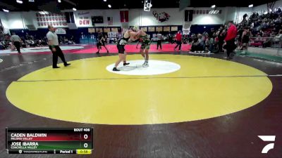 190 lbs Cons. Round 2 - Caden Baldwin, Paloma Valley vs Jose Ibarra, Coachella Valley