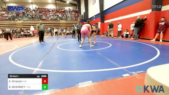 170-208 lbs Rr Rnd 1 - Alicia Simpson, Salina Wrestling Club vs BROOKLYNN MCKINNEY, Team Tulsa Wrestling Club