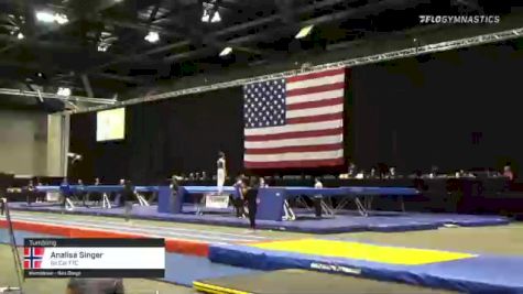 Analisa Singer - Tumbling, So Cal TTC - 2021 USA Gymnastics Championships