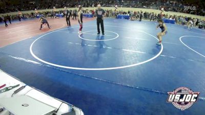 100 lbs Semifinal - Riane Robinett, Little Axe Takedown Club vs Zaylyn Woods, Texas Elite Wrestling Club