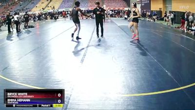 130 lbs Round 4 - Emma Hemann, Wartburg vs Bryce White, Oklahoma City University