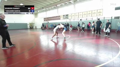 138 lbs Champ. Round 2 - Shamara Ramsey, Menlo NCWA vs Giulianni Garcia, Cerritos College