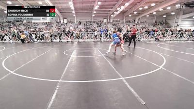 132 lbs Consi Of 16 #1 - Cameron Beck, MO vs Sophia Voudouris, SC