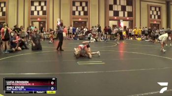 116 lbs Round 2 (6 Team) - Emily Kivler, MGW- Swirly Pop vs Lucia Crossken, MGW- Wydlin Watermelon