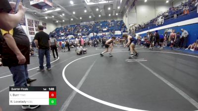 126 lbs Quarterfinal - Ike Burr, Team Tulsa Wrestling Club vs Ronnie Lovelady, Noble Takedown Club