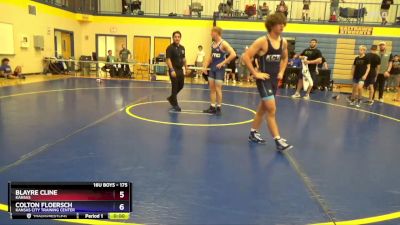 175 lbs Round 1 - Blayre Cline, Kansas vs Colton Floersch, Kansas City Training Center