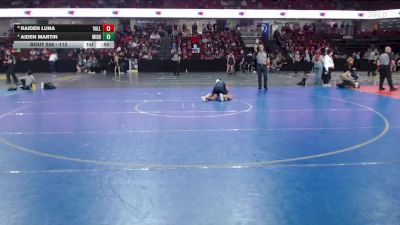113 lbs Cons. Semi - Raiden Luna, Vallivue vs Aiden Martin, Middleton