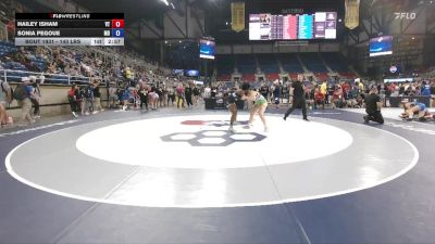 140 lbs Cons. Rd Of 64 - Hailey Isham, VT vs Sonia Pegoue, MD