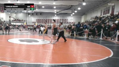 120 lbs Quarterfinal - Conlan Geary, Hanover vs Jason Kouyoumdjian, Lynnfield/N.Reading