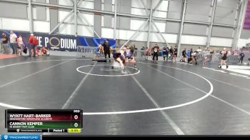 136 lbs Quarterfinal - Wyatt Hart-Barker, Headwaters Wrestling Academy vs Cannon Kemper, Hi Desert Mat Club