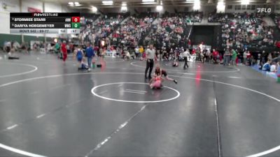 69-77 lbs Cons. Semi - Dariya Hoegemeyer, Wrestling With Character vs Stormiee Starr, Aurora Huskies Wrestling
