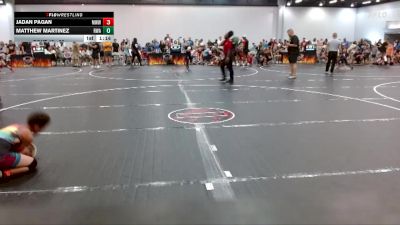 90 lbs Cons. Round 3 - Matthew Martinez, Roundtree Wrestling Academy vs Jadan Pagan, Mighty Warriors Wrestling