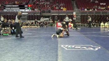 3A-144 lbs 7th Place Match - Ethan Sodergren, Ankeny Centennial vs Camron Bennett, Valley, West Des Moines