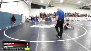 113 lbs Champ. Round 2 - Cole Cronon, Turlock vs Jorge Vargas, Westminster